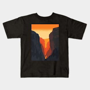 Cliffs of Sun and Shadow Kids T-Shirt